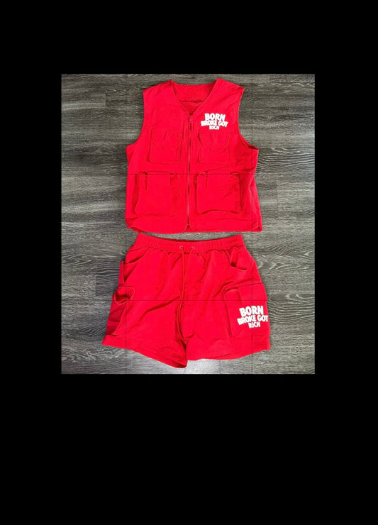 BBGR Cargo Vest / Short Set